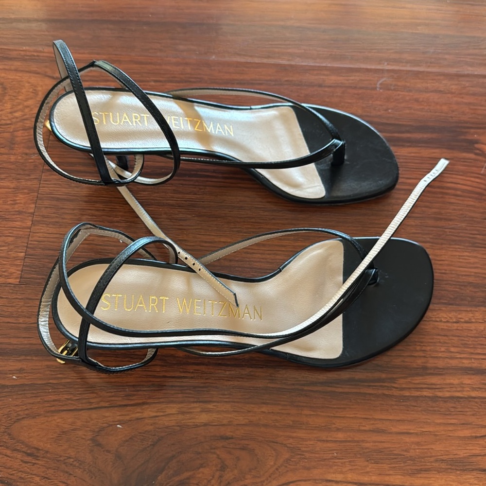 Stuart Weitzman Jimena 50 Kitten-Heel Strappy San… - image 5